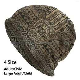 Bérets motif autochtone doré Hamsa, bonnet tricoté, symbole du mauvais œil, juif, Zen, Inde, méditation, Yoga, religion spirituelle