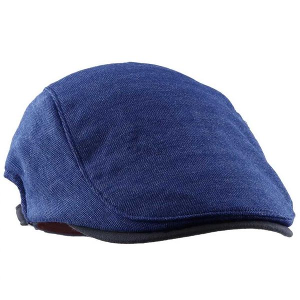 Berets Navy Blue Men Berets Autumn Winter British Style Newsboy Béret Retro Angleterre Chapeaux masculins Painter Caps D240417