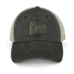 Berets Nelson et Murdock Avocat Law Cowboy Hat Golf Cap | -F- |Été du thé pour l'homme des femmes