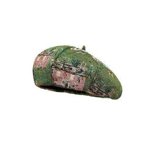 Bérets Nouveau chapeau d'été pour femmes imprimé béret chapeau Protection solaire peintre casquette rétro femme respirant plage chapeau de soleil Z0616