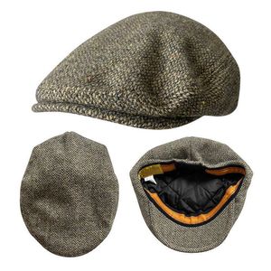 Bérets nouvelle laine casquette plate hommes Golf Cabbie chapeau Gatsby Ivy casquette irlandais chasse chapeau gavroche pilote Cabbies béret BLM440 Z0616