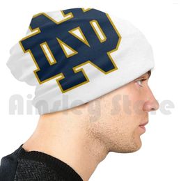 Bérets Notre Dame Logo Beanie Hedging Cap DIY Imprimer Coussin Nd University Of Gear