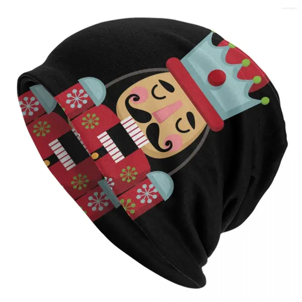 Bérets Casse-Noisette Skullies Bonnets Casquettes Unisexe Hiver Chaud Tricot Chapeau Dessin Animé Soldat Jouet Cadeau De Noël Bonnet Chapeaux Casquette De Ski En Plein Air