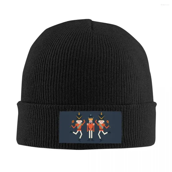 Bérets Casse-Noisette Soldats Jouet Noël Skullies Bonnets Casquettes Hip Hop Hiver Chaud Femmes Hommes Tricot Chapeaux Adulte Unisexe Bonnet