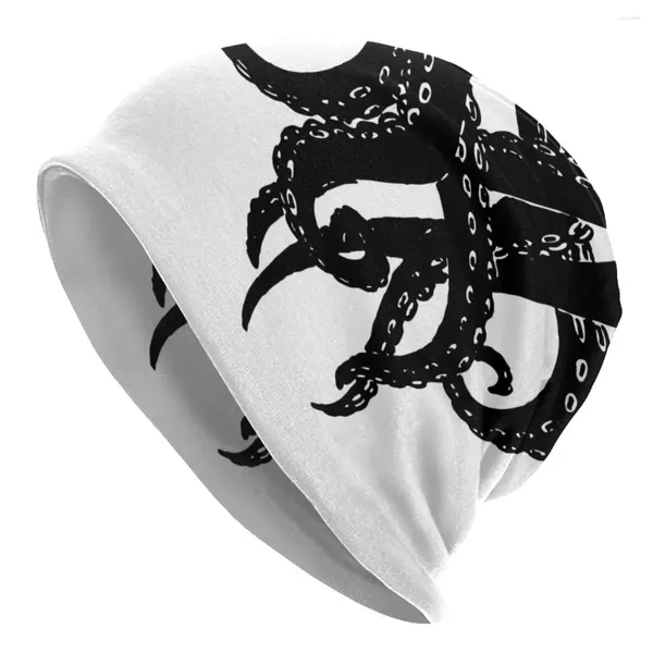 Bérets poulpe calmar Cthulhu mer profonde océan Skullies bonnets chapeau tentacules automne hiver hommes femmes casquette chaud Bonnet tricoté