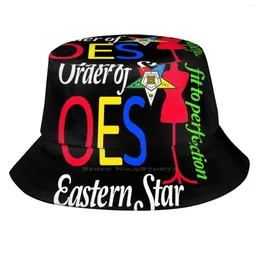 Berets Oes Style Order of the Eastern Star Logo Sistar Fit to Perfection pliable Panama Bucket Hat Cap