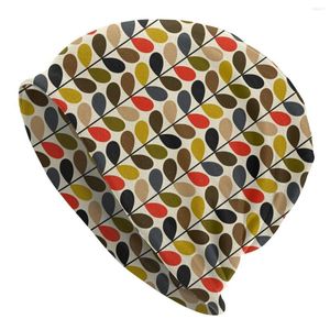 Bérets Orla Kiely Multi Stem Bonnets Casquettes Pour Hommes Femmes En Plein Air Hiver Chaud Tricot Chapeau Adulte Scandinave Floral Slouch Bonnet Chapeaux