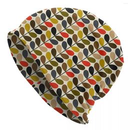 Baretten Orla Kiely Multi Stem Skullies Mutsen Caps voor mannen Dames Mode Winter Warm Gebreide Muts Volwassen Scandinavisch Patroon Motorkap Hoeden