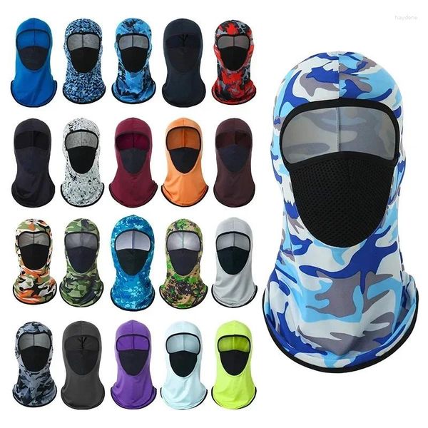 Boinas Paseo al aire libre Camuflaje Sombra Hombres Pasamontañas Gorro Transpirable Primavera Verano Ciclismo Gorra Camping Caza Gorras militares al por mayor