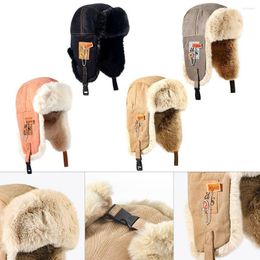 Beretten Outdoor Sports zachte winddichte Lei Feng hoed oorwarmer pluche vliegende pet