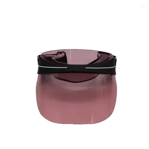 Bérets Voyage en plein air Adulte Hommes et femmes Chapeau de visière de loisirs réglable Envoyer au hasard avec ou sans logo Capuchon d'objectif en plastique PVC rose