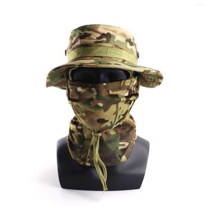 Baretten Outdoor Reizen Zonnescherm Hoed Benny Army Fan Bergbeklimmen Camping Hoofddeksels Tactische Camouflage Sneldrogend Seal Mask