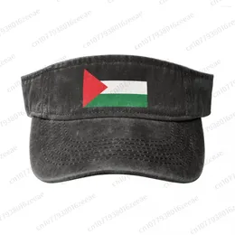 Berets Palestines Flag Fashion Cotton Baseball Cap Summer Ademende mannen vrouwen verstelbare zon hoed