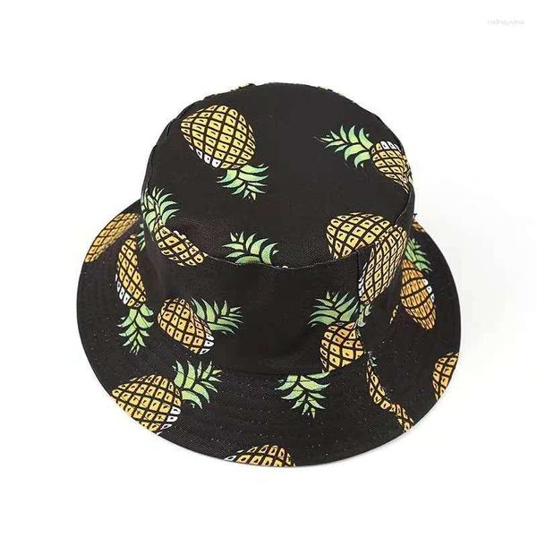 Bérets Panama seau chapeau pour femmes casquette d'été hommes banane imprimé Bob Hip Hop Gorros pêche pêcheur soleil
