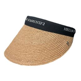 Berets Panama Fashion Straw Hat Empty Top 2022 voor vrouwen zomerzon bescherming buiten sport visvakantie strand chapeauberets