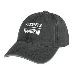 Bérets PARENTS POUR YOUNGKIN Chapeau de cowboy Casquette de baseball personnalisée Casquettes pour hommes et femmes