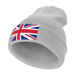 Baretten Patriottische Britse Union Jack Vlag Gebreide Cap Aangepaste Hoeden Anime Mode Strand Kinderhoed Jongen Dames