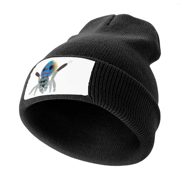 Boinas Pavo real Araña Bailando Gorro de punto Sombrero Hombre para el sol Anime Diseñador de Navidad Ropa de golf para mujeres Hombres