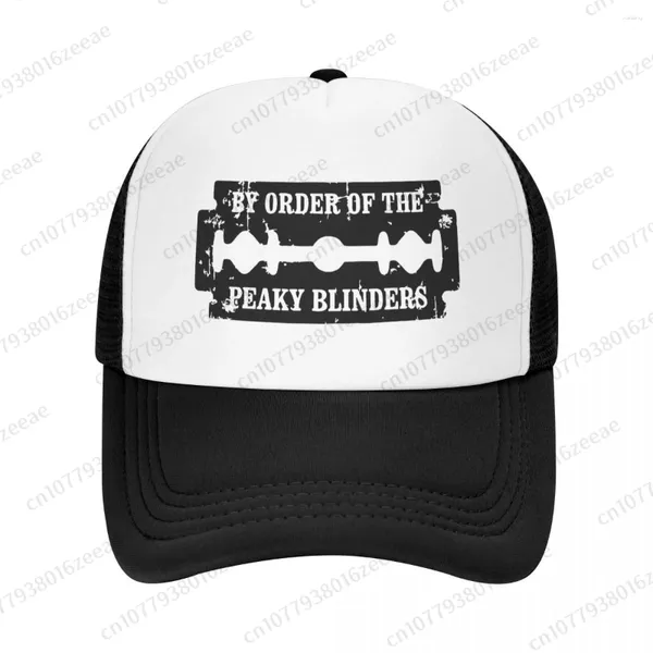 Bérets Peaky Blinders Razor Mesh Casquette de baseball Été En plein air Hommes Femmes Mode Sport Chapeaux Hip Hop Trucker