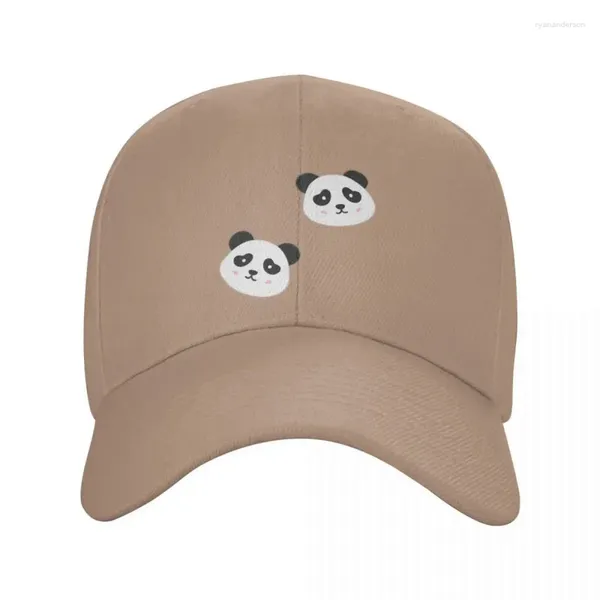 Bérets personnalisé mignon panda ours casquette de baseball protection solaire femmes hommes réglable dessin animé animal papa chapeau été