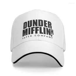 Baretten Gepersonaliseerde Dunder Mifflin Paper Company Baseball Cap Sport Dames Heren Verstelbaar The Office TV Show Dad Hat Zomer