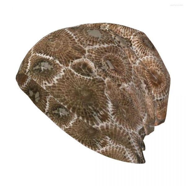 Bérets Petoskey Stone élégant tricot extensible bonnet bonnet multifonction chapeau de crâne pour hommes femmes