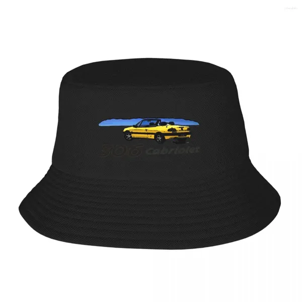 Boinas Peugeot 306 Cabriolet Sombrero de cubo Panamá para hombre Mujer Bob Sombreros Otoño Pescador Verano Playa Pesca Gorras unisex