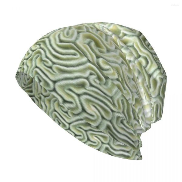 Boinas Pic Your Brain Coral (Natural) Gorro de punto Boonie Sombreros Bolsa de playa Mujer Hombre