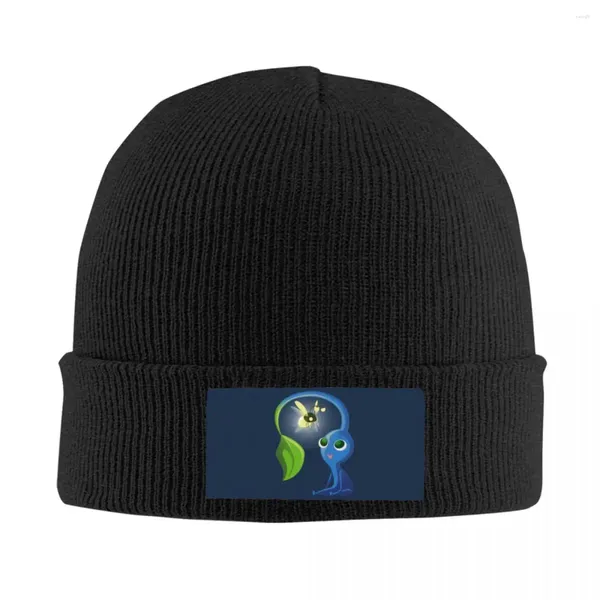 Bérets Pikmins Video Gamer Skullies Bonnets Casquettes Hommes Femmes Unisexe Hip Hop Hiver Chaud Tricot Chapeau Adulte Un Peu Léger Bonnet Chapeaux