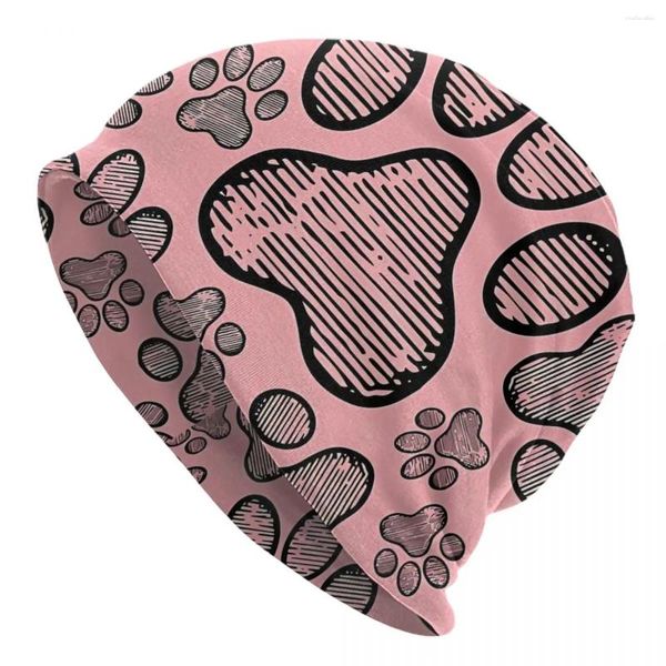 Bérets Pink Bonnet Homme Outdoor Hat Hat Capes de gabarits Skullies Caps pour hommes Femmes Créative Fabric CHAPE