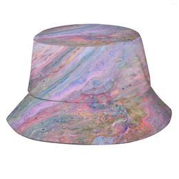 Baretten Roze Galaxy Unisex Visser Hoeden Cap Laurie Abstract Acryl Pastel Tablet Case Portemonnee Tops Voor Moeder