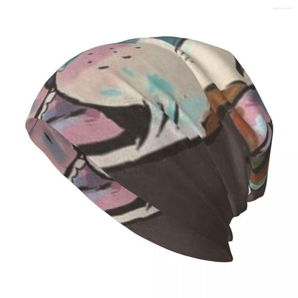 Bérets Pit Bull Cartoon Sourire Élégant Stretch Tricot Slouchy Bonnet Multifonction Crâne Chapeau Pour Hommes Femmes