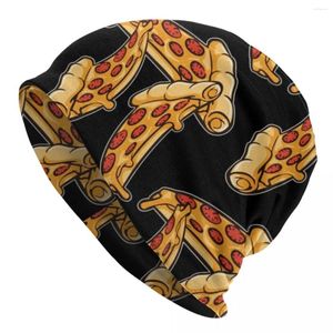 Baretten Pizza Beanie Hoeden Pie Skullies Mutsen Gym Elastic Adult Unisex Caps Herfst Custom Hip Hop Motorkap Verjaardagscadeau