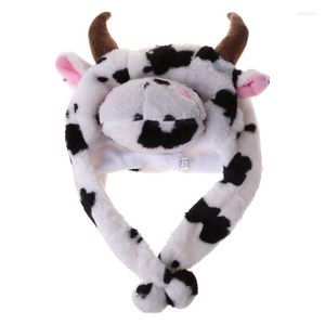 Beretten pluche leuke dierenhoed kinderen knuffel speelgoed met fleece gevoerde nek warmer sjaal Halloween Party Cosplay kostuum hoofddeksel