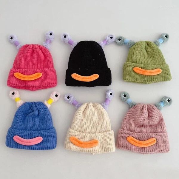 Boinas de felpa que brillan en la oscuridad, gorro con antena, gorro para adultos, protección de orejas, calentador de invierno, regalos de Navidad para niños, J78E