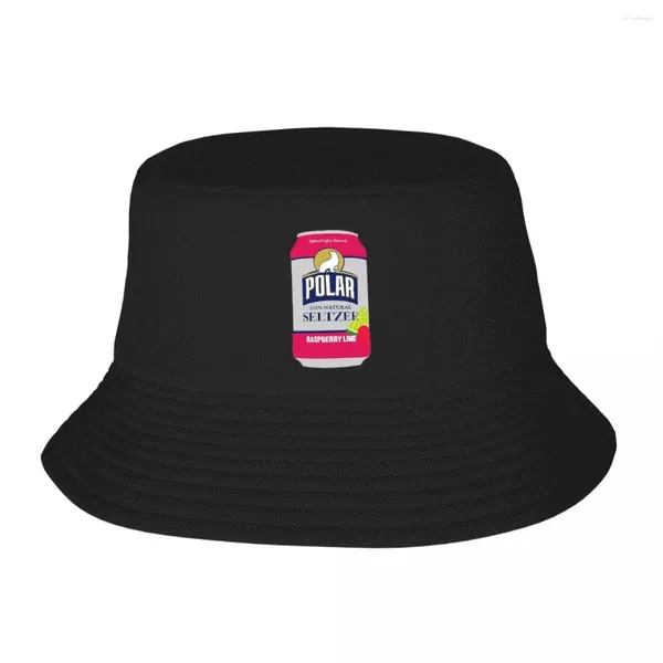 Boinas Polar Seltzer Bucket Hat Panamá Niños Bob Hats Fashion Fisherman Fishing de verano Capas Unisex