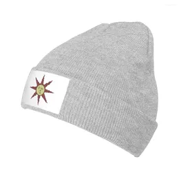 Bérets louange au soleil chapeau tricoté pour femmes hommes Skullies bonnets automne hiver acrylique Dark Souls jeu Hip Hop Melon casquette
