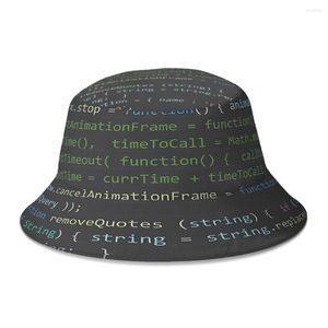 Bérets programmation Code Source Geek Linux seau chapeau pour femmes hommes étudiants pliable Bob pêcheur chapeaux Panama casquette Streetwear