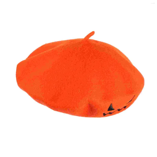 Bérets Citrouille Béret Shopping Décor Halloween Costumes Chapeau Thème Fête Laine Fourniture Style Moderne Enfant Vêtements Thermiques Femmes