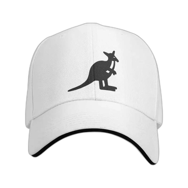 Berets Punk Unisex Black Kangaroo Animal Baseball Cap Adult Adjustable Dad Hat Men Women Sun Protection