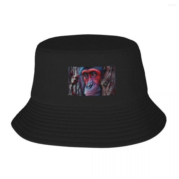 Boinas PURPLE MONKEY COLLECTION Bucket Hat Hombre Snapback Cap Black Thermal Visor Para Mujeres Hombres