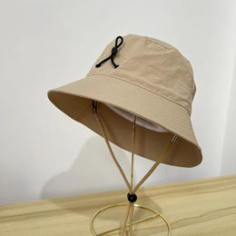 Boinas Sombrero de pescador de secado rápido Mujeres Cubo con cordón plegable Primavera Verano Anti-Uv Protección Sombreros para el sol Hombres Panamá Bob Caps