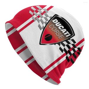 Bérets Racing Sport Ducatis Supermoto Caps Casual Automne Hiver Ski Skullies Bonnets Chapeau Printemps Chaud Thermique Élastique Bonnet Tricoté