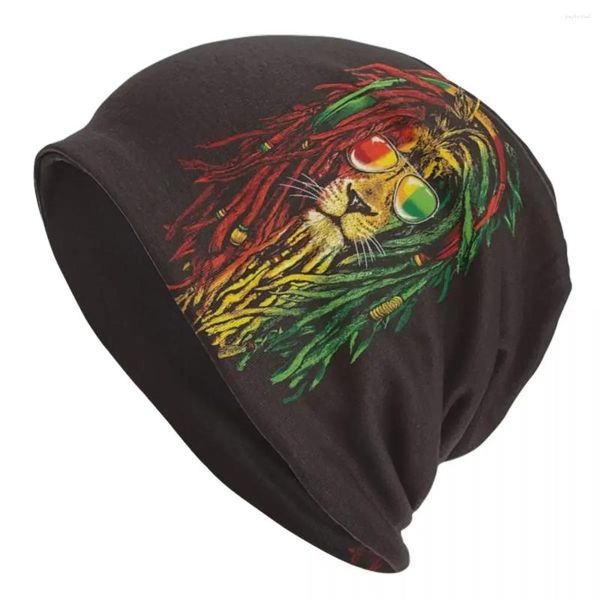 Boinas Rasta Lion Capa de punto cálido Hombo de gorro de moda Otoño Outumn Winter Outdoor Gelloy