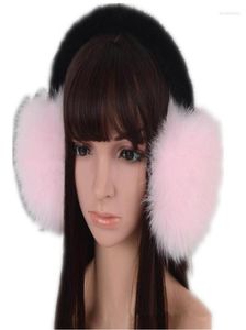 Baretten Echt Bont Oorbeschermer Met Zwarte Echte Nertsen Band Y Winter Accessoire Warme Mode Oorkap Stijlvolle Warmers6331535