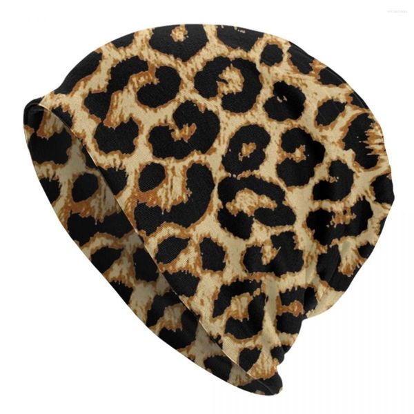 Bérets Real Leopard Skullies Bons de bonnet CAPS UNISEUX HIDER HATTER STREE