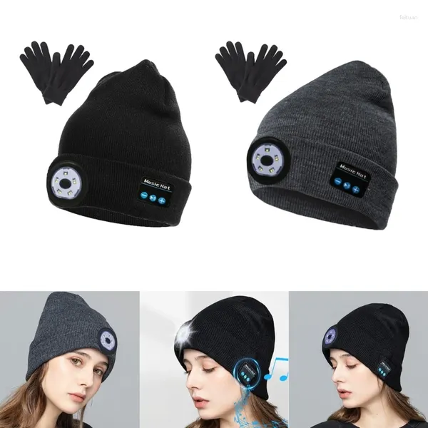 Boinas Recargable LED Luces de noche Gorro para papá Regalo de año de cumpleaños masculino