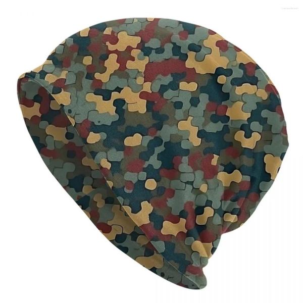 Bérets Red Battleground Camouflage Camouflage Camo Bonnet Hats décontracté de gabas