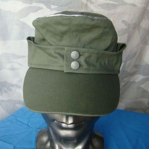 Boinas REPRO Oficiales alemanes de la Segunda Guerra Mundial M43 Gorra de campo de verano Sombrero Verde Recreación Tienda militar