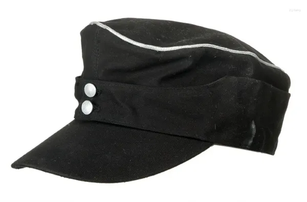 Boinas reproesconconias de la Segunda Guerra Mundial Oficial de élite alemán Panzer Panzer M43 Field Cotton Cap Hat Reproduction Militar